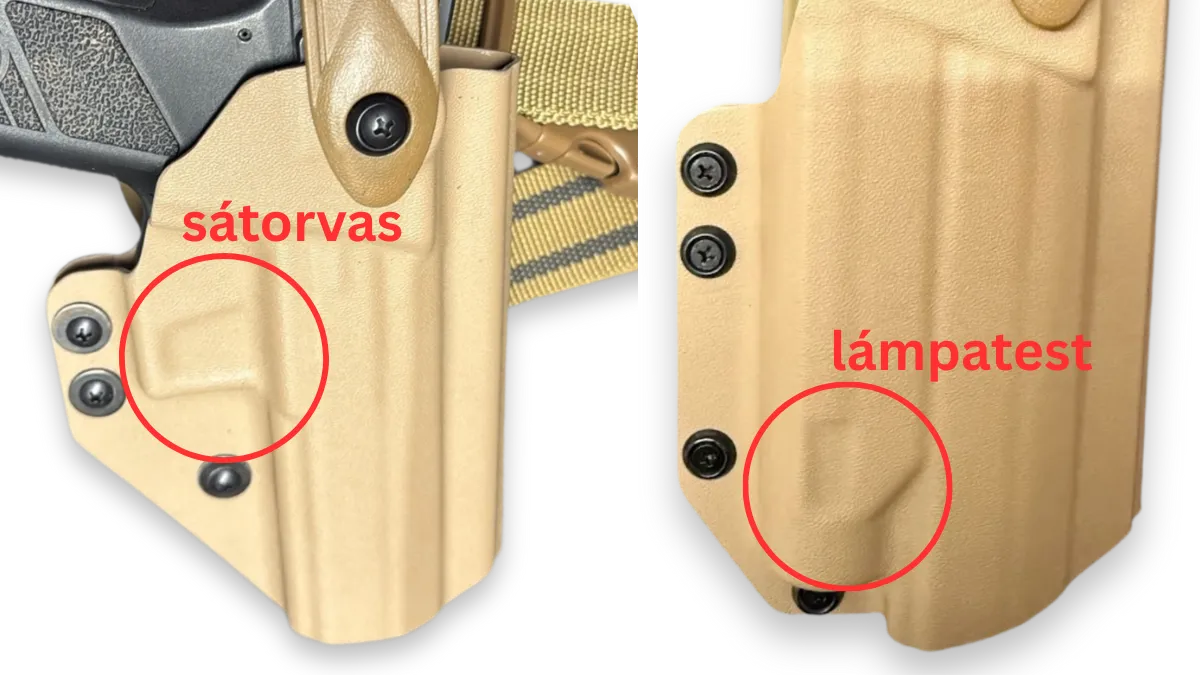 Retention pont lámpa nélküli és lámpás toknál