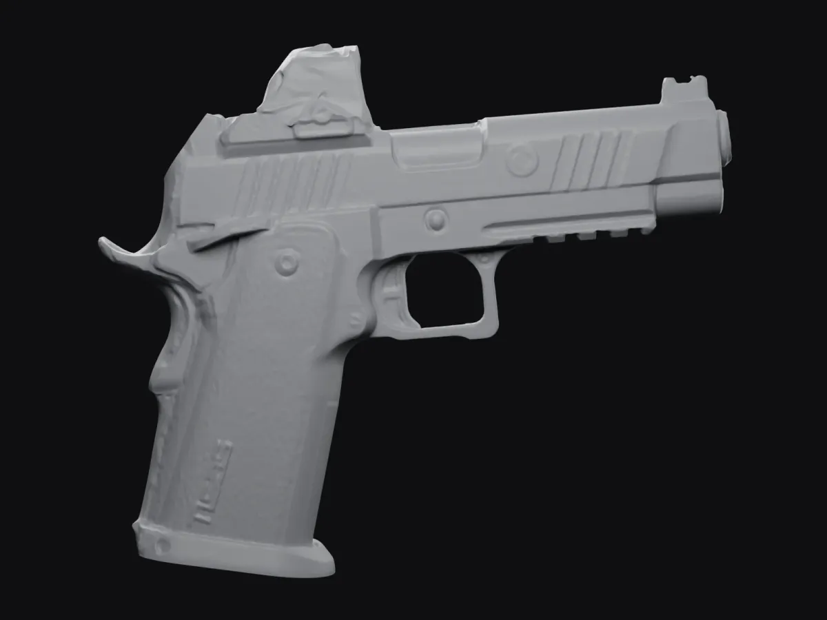 Tisas 2011 DS Carry + Red Dot 1:1 3D szken STL, tokkészítő sablon – bal oldal