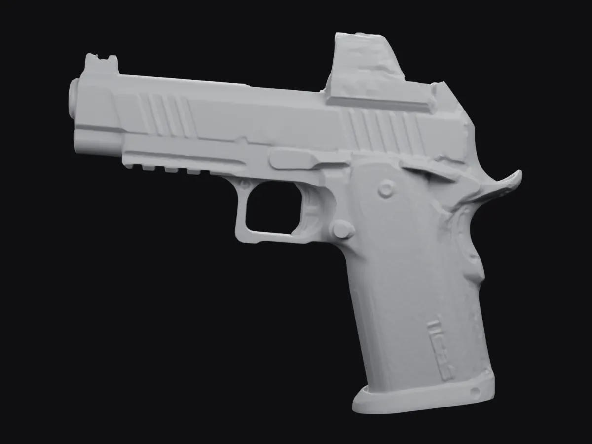 Tisas 2011 DS Carry + Red Dot 1:1 3D szken STL, tokkészítő sablon – jobb oldal